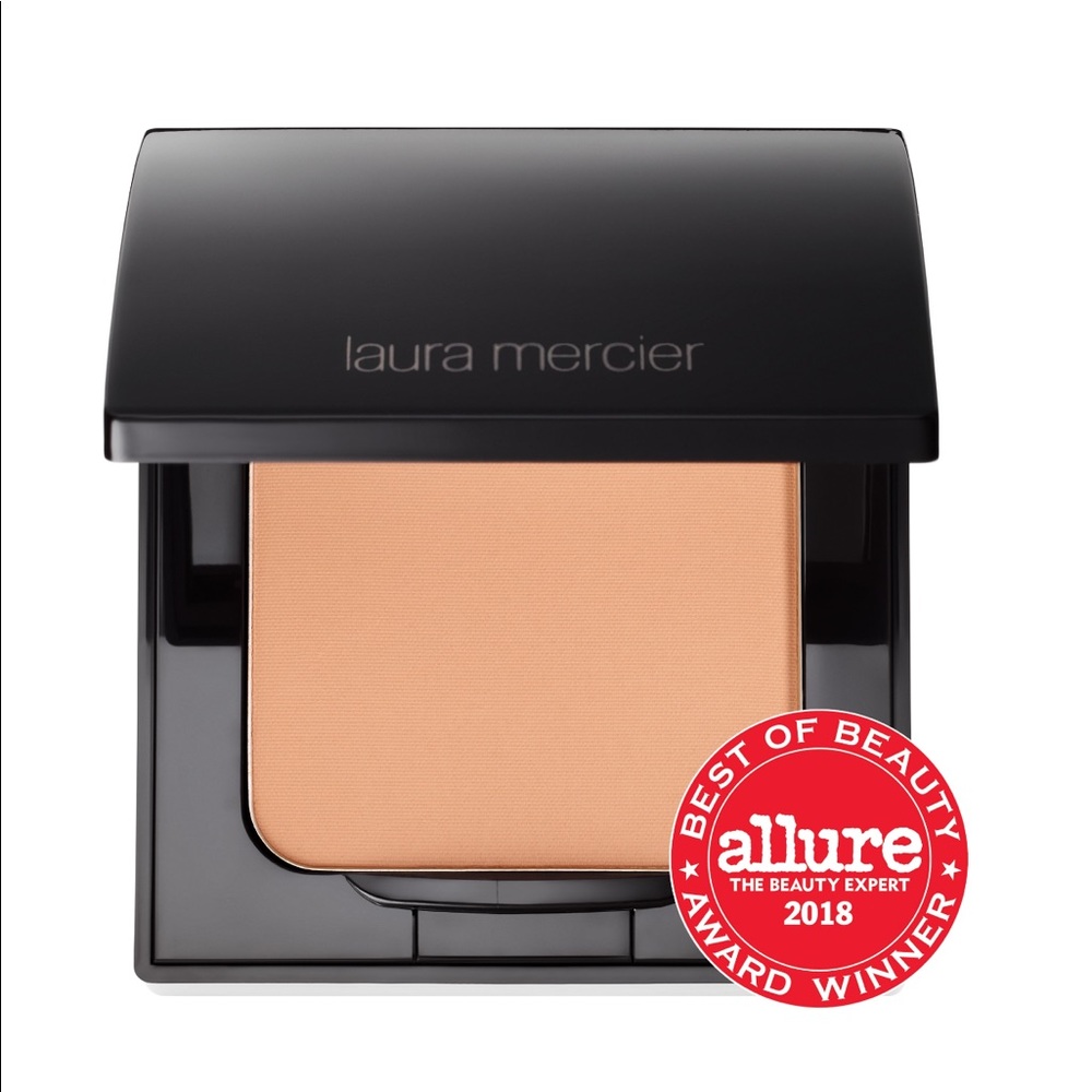 Laura Mercier medium deep translucent pressed setting powder make up compact